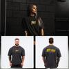 New Gym Fitness T-shirt Loose Oversized Cotton Men Short Sleeves Bodybuilding Sports Tees Summer Training Workout Jogging Tops