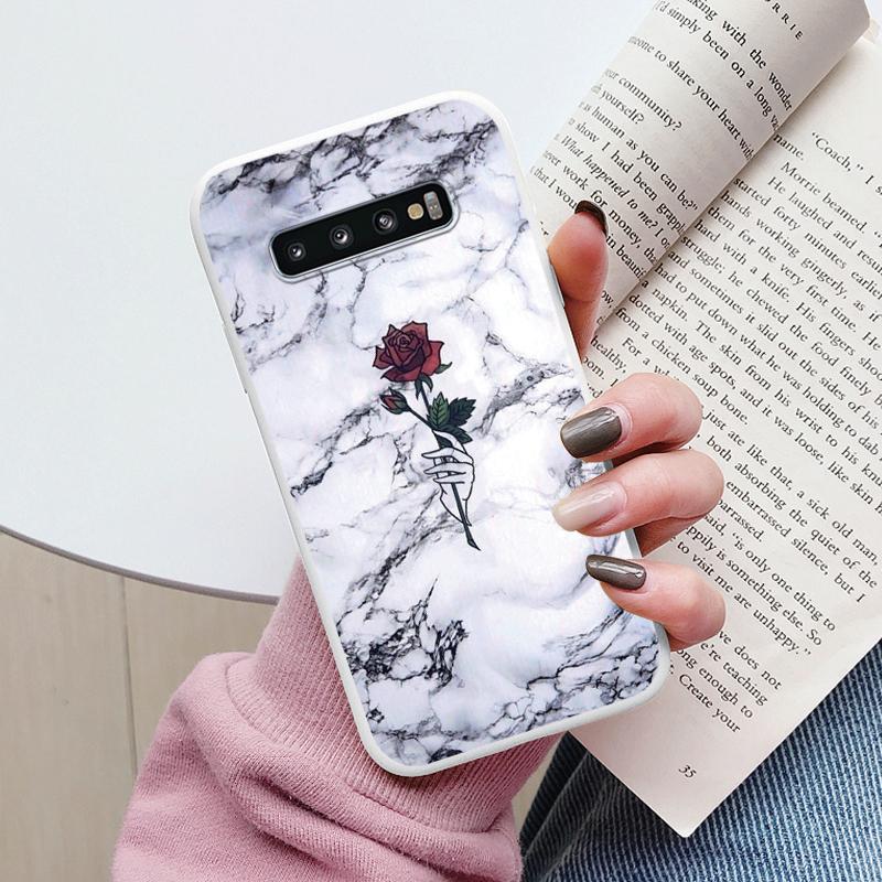 Color Luxury Marble Case For Samsung Galaxy S10 S 10 Plus S10E Fundas Soft TPU Protection Back Cover For Samsung S10 Shockproof
