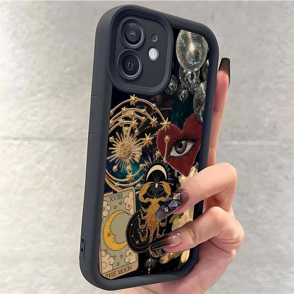 Scorpio Heart Eye Black Groove Case for iPhone 14/15/16/17 Pro Max