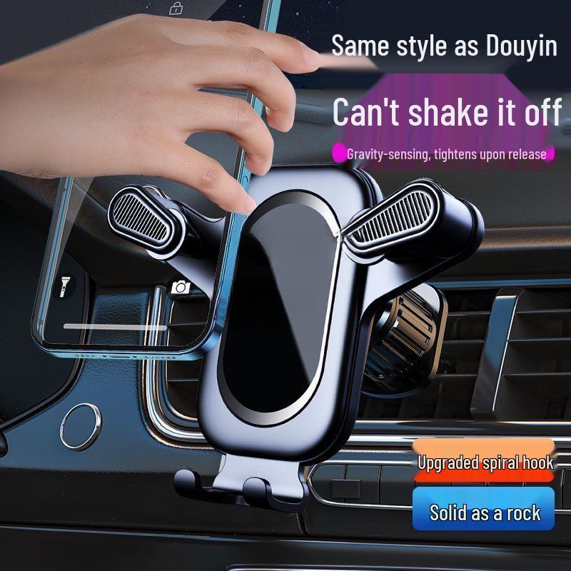 Car Phone Holder for Navigation - Air Vent Clip, Anti-Shake Mount