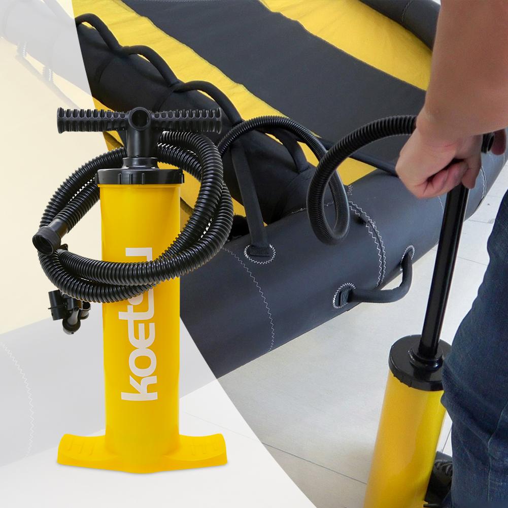 Bomba de Inflação de Ação Dupla 4L Bomba de Mão Portátil Inflador de Ar Manual Bomba Manual para Prancha de Surf para Caiaque Inflável Prancha de Surf