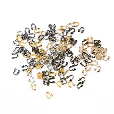 Iron U-Shaped Tail Buckles, 100 Pack - DIY Jewelry Making for Necklaces & Bracelets