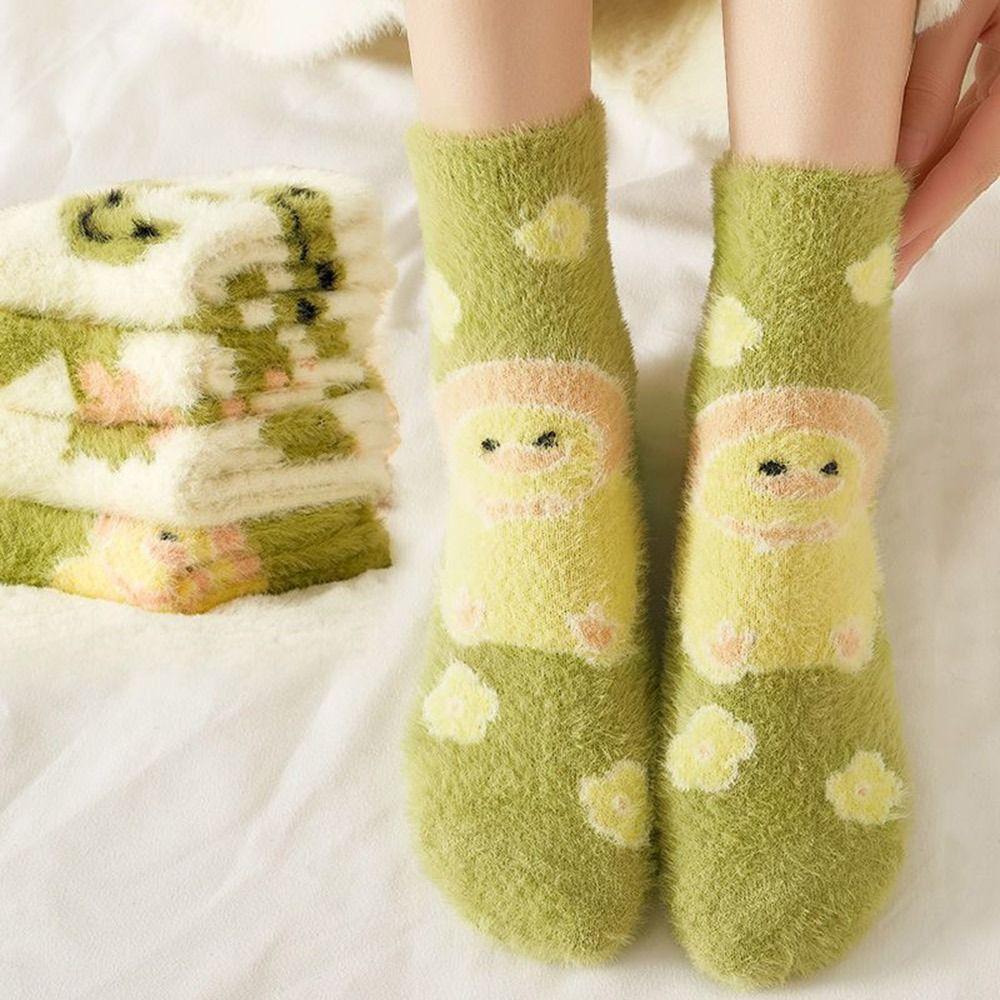 

Термальные зимние носки, толстые средние носки, новые напольные носки для сна, женские носки