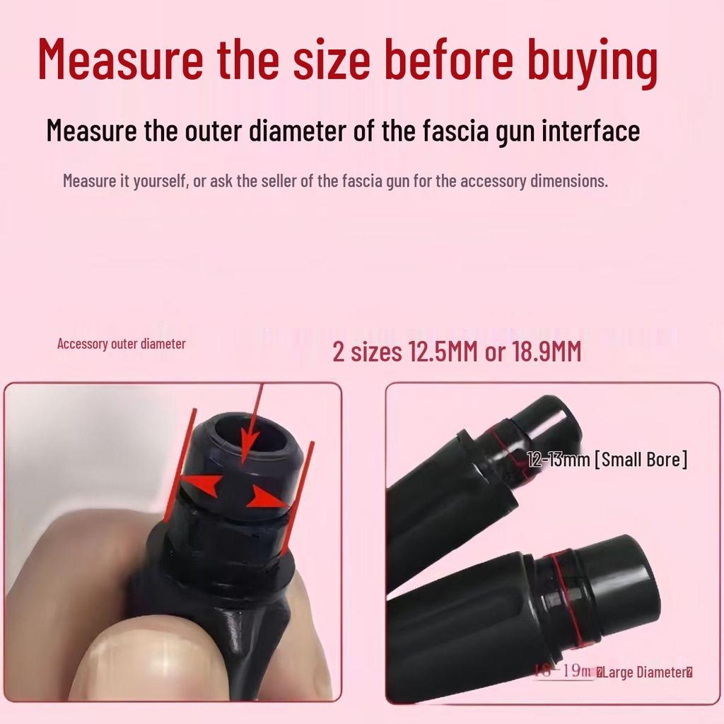 Neues Silikon-Faszienpistolen-Zubehör: Multifunktionaler Penis-Kopf-Massager