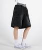 UMM Women'S Elastic Waist Bermuda Cargo Cool Denim Shorts 2 Colors