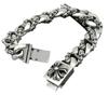 Pulsera Cruz Nueva Estilo Mismo Quan Zhilong Retro Dominancia Gruesa Cruz Flor Pulsera para Hombre