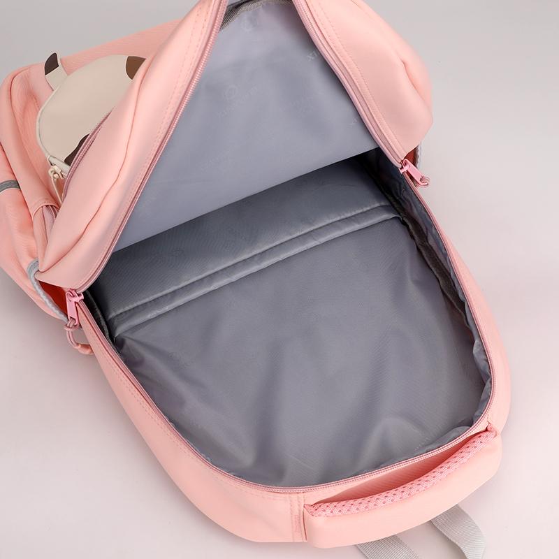 Schoolbag Girl's Nylon Colorblock Backpack