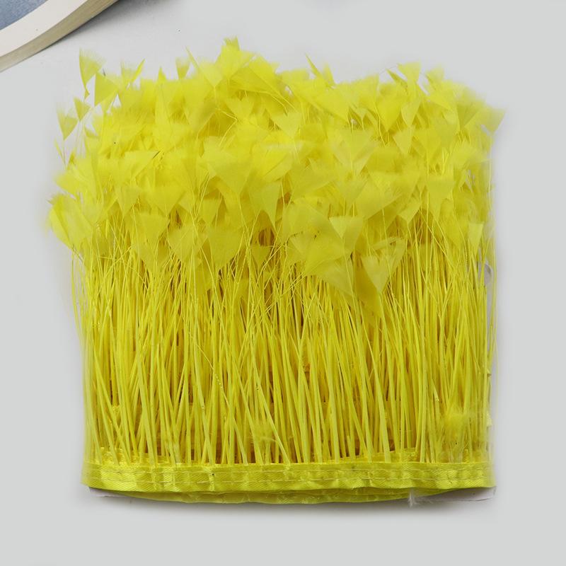 Turkey Feather Butterfly Flower Cloth Edge 10-15Cm Dress Decorative Material Latin Dance Skirt Cloth Belt Clothing Accessories