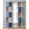 Geometric Triangle Sheer Drapes for Bedroom Living Room Decoration Window Curtain for Kitchen Curtain Panels