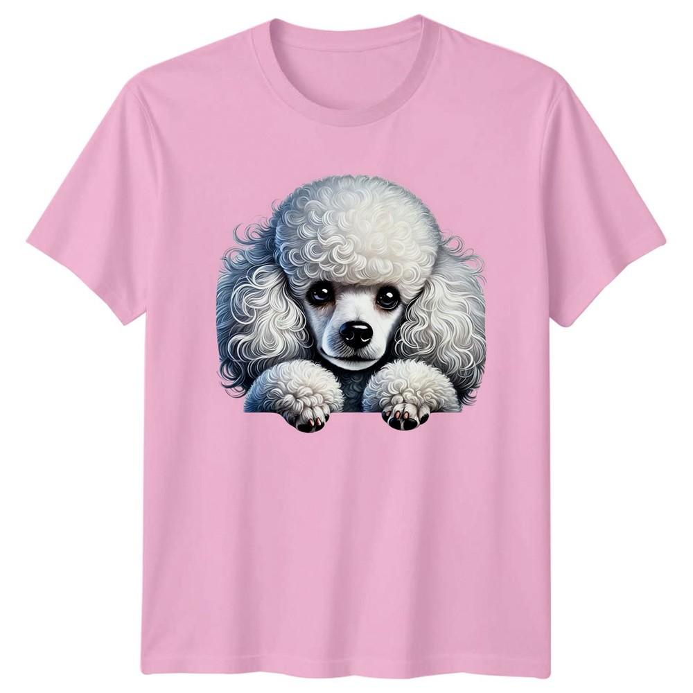 Cute White Poodle Dog Puppy TShirt Poodle Dog Lover Gift For Him And Her