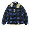 unused satisfaction guaranteed made in Japan Check Pattern Hooded Down jacket Men's Used