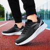 Men's Black Waterproof Leather Running Shoes - Autumn Lightweight, Shock-Absorbing, Versatile Casual Sneakers