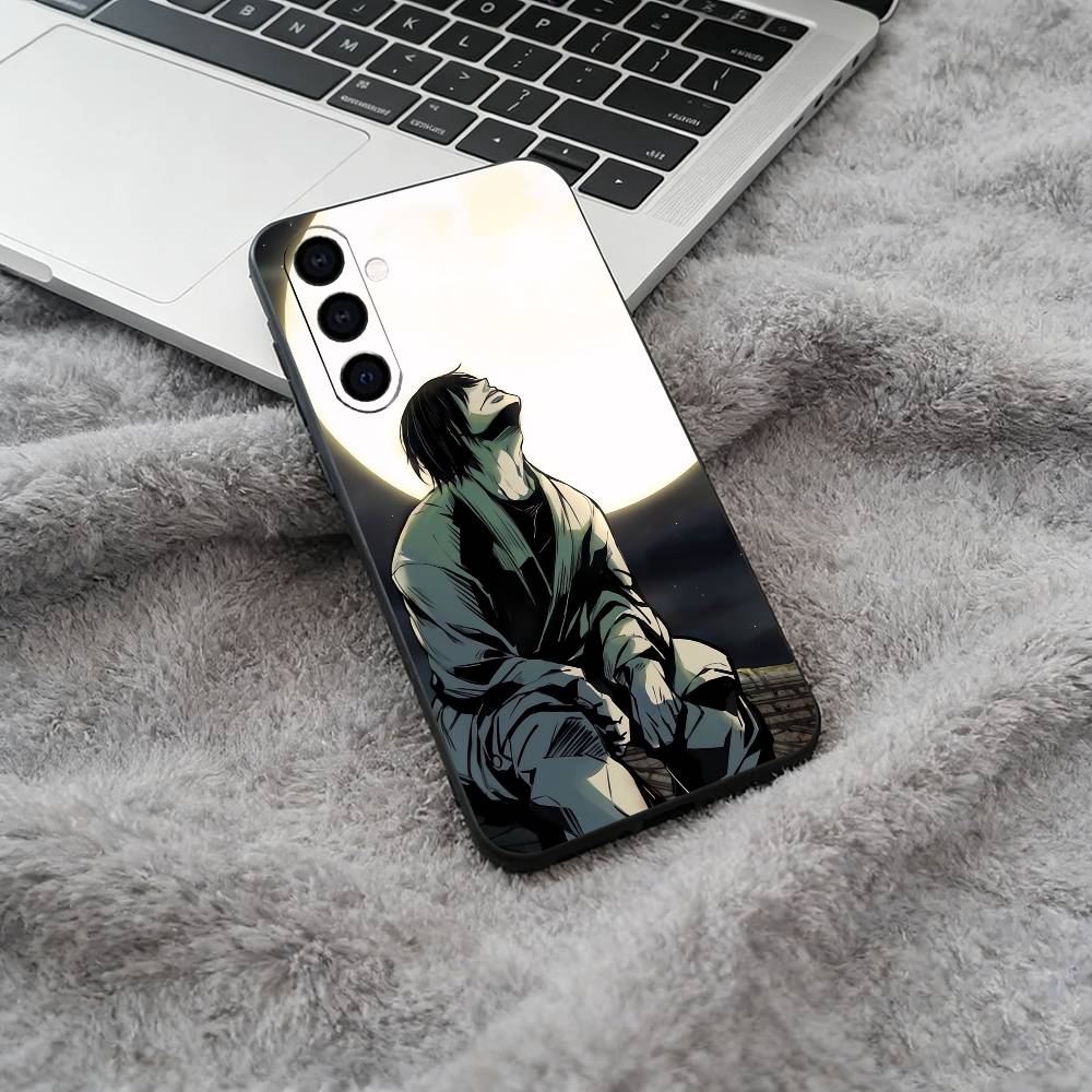 Charismatic villain-Fushiguro Toji Black Soft Silicone Phone Case for Samsung Galaxy A73, A71, A72, A70, A53, A52, A51