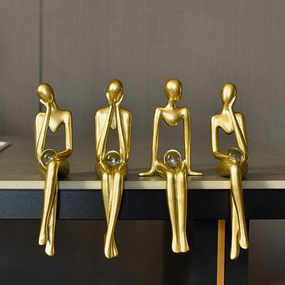 Abstract Figurine Art Statue Decoration Home Lover Sculpture Ornament Desktop Decor Couple Sculpture Art Modern Artwork