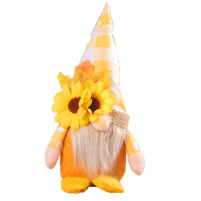 Herbst Sonnenblumen Paar Rentier Puppen Minimalistische Dekorative Plüschfiguren Für Raumdekoration