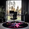 The Nightmare Before Christmas Printed Round Rug Carpet Chair Rug Area Rug Entryway Doormats,for Office Chair Living Room Bedroom Kitchen Room.