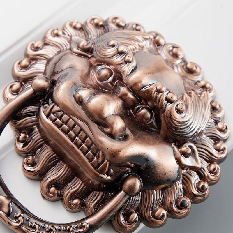 Inel de ușă din plastic retro chinezesc Inel de tragere pentru cap de animal Accesorii de ambalare Mâner de tragere Mâner de tragere pentru sertar Mâner de tragere pentru cap de leu Mână auxiliară