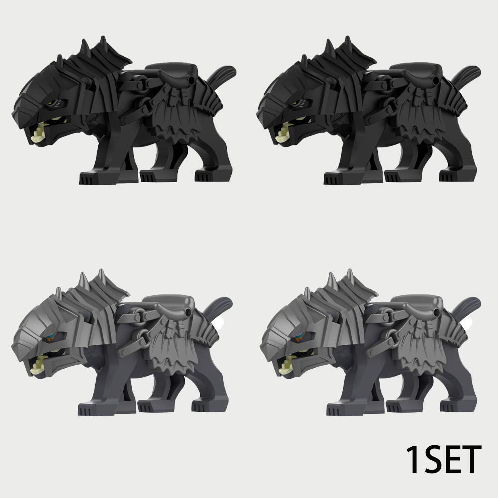 MOC Bricks Military Medieval City Building Blocks Soldier Figures Castle Tower Fountain Pool Bulletin Board Kid Halloween Toy