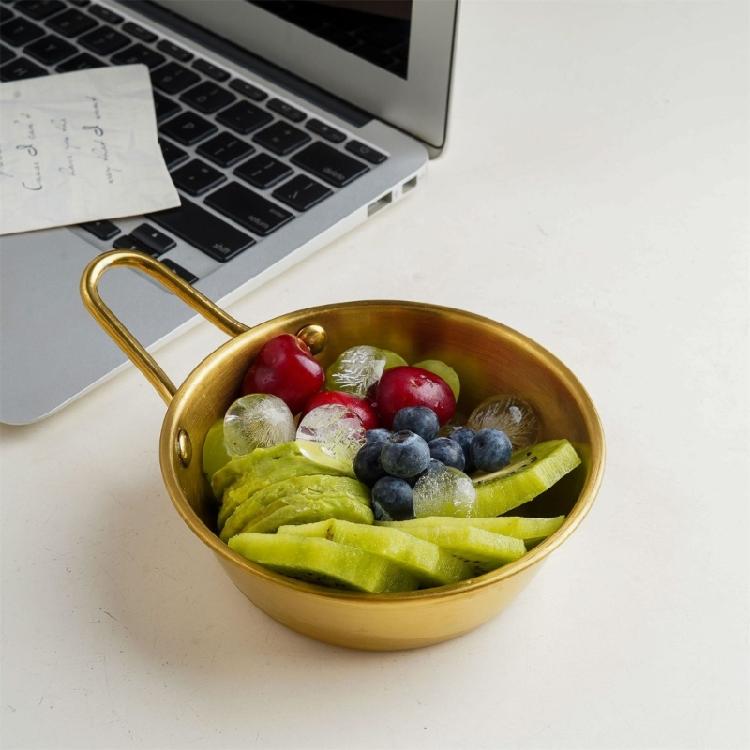 Metal Salad Bowls Restaurant Seasoning Bowl Food Container Noodles Bowl Condiment Container for Camping, Hiking, Picnic