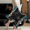 Black Drink Cat Vintage Posters Pillow Gift Home Office Decoration Bedroom Sofa Car Cushion Cover Case 45X45