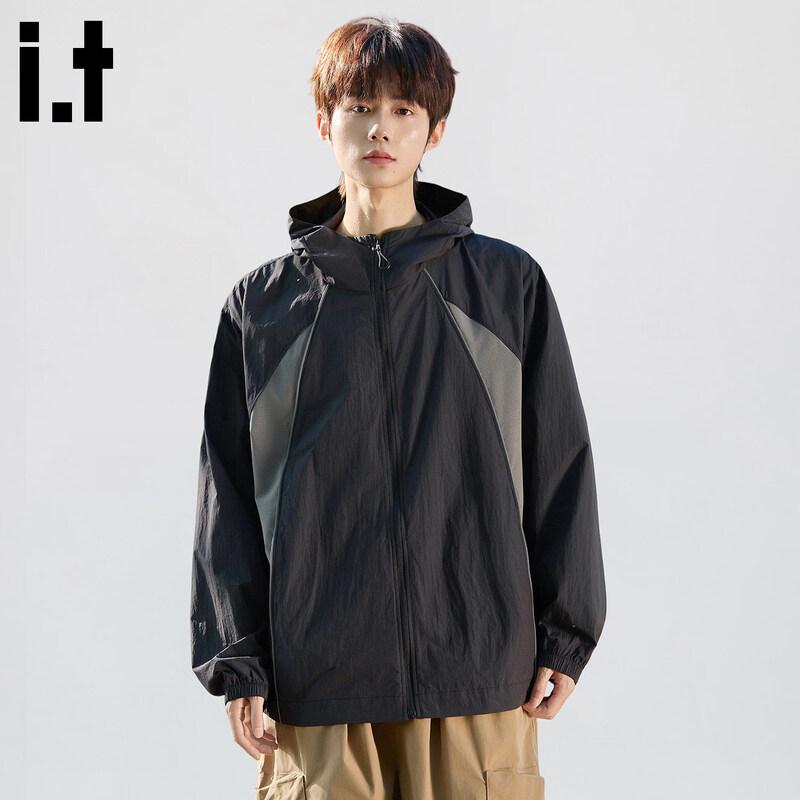 Men s Ice Silk Quick-Dry Hooded UV Protection Jacket 3XL