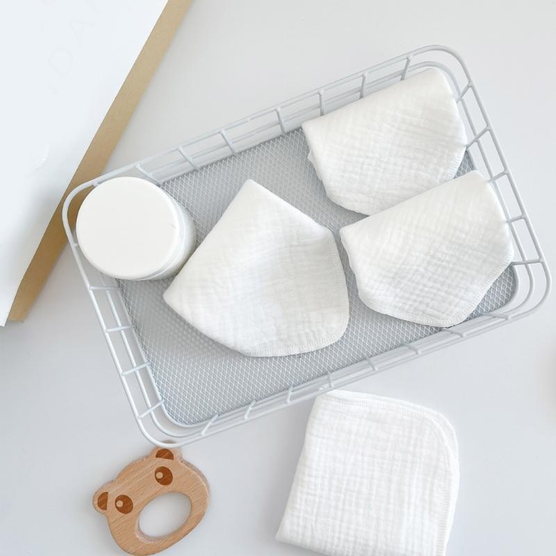 Nursing Towel for Newborn Toddler 4-Layers Cotton Wiping Towel Face Towel Muslin Washcloths Saliva Wipes Nursing Towel