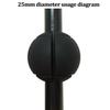 2PCS Motorcycle Crash Bar Guard Ball Black Rubber Protector Squeeze On 24mm-32mm