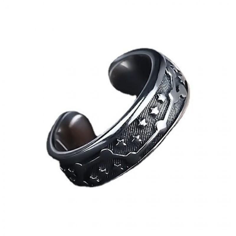 Adjustable Sterling Ring Men Women Vintage Star Constellation Band Minimalist Finger Jewelry