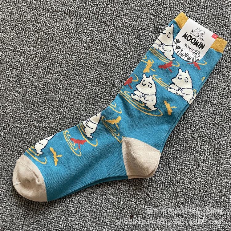

Модные хлопковые носки до середины икры с мультяшными Муми-троллями - Стиль на четыре сезона One Size (36-40)