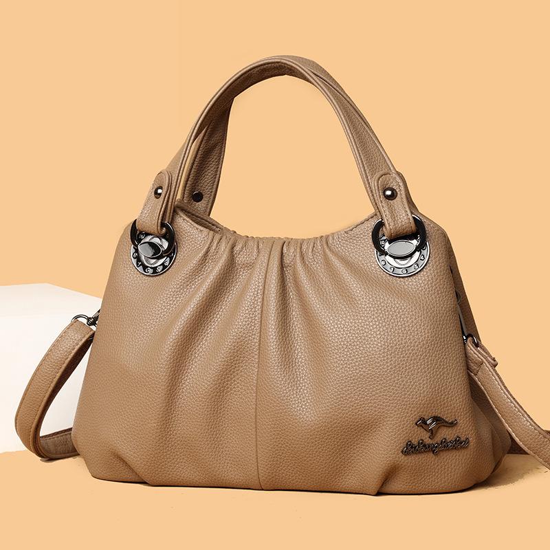 High-end Women's Bag Ladies Middle-aged Mother Messenger Bag Fashionable High-end Large-capacity Handbag Shoulder Bag