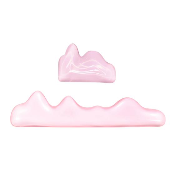 2 ks Sada gelových opěrek zápěstí Průhledná podložka pod zápěstí pro klávesnici s opěrkou zápěstí pro myš Ergonometrická podložka pro podporu zápěstí ruky pro počítačový notebook Kancelář Hraní