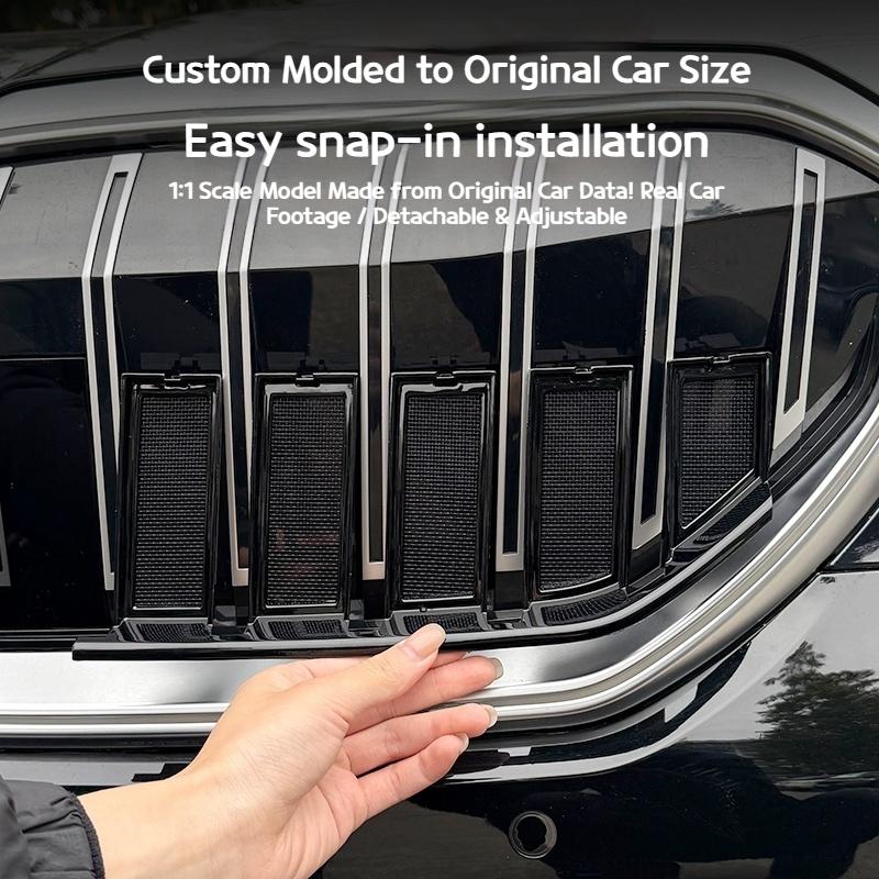 For BMW 5 series i5 G60 2024-2025 Car Upper middle net ect-proof net protective cover for car modification grille accessories