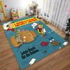 Lucky Luke Last Round Daltons Dynamite Blue Comic Cover for living room bedroom dorm decor vintage retro distressed print printed carpet rug