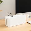 Storage Bin Desk Power Cable Box Plastic Power Wire Case Reusable Charger Socket Organizer  Charger
