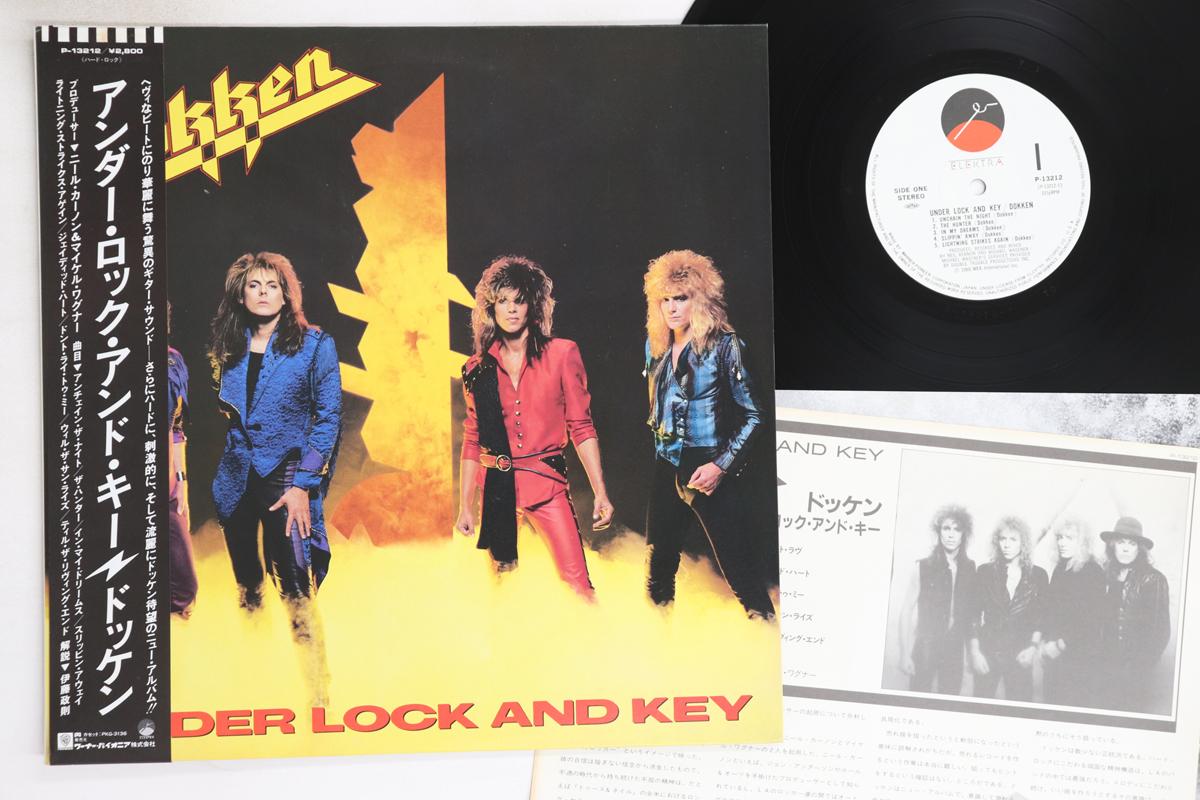 

LP Record DOKKEN - Under Lock & Key P13212 ELEKTRA 1985 Japan Obi Metal Used
