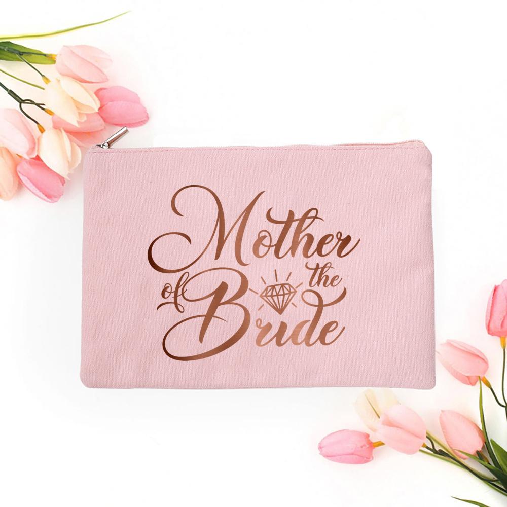 Team Bride Makeup Bag Bachelorette Party Cosmetic Bags Purse Bridesmaid Toiletries Organizer Pouch Wedding Bride Shower Gifts