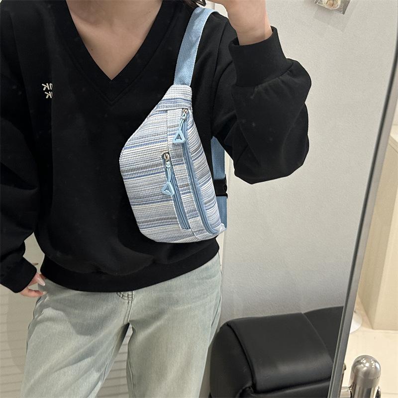 Personalized Breast Bag, Foreign Style, Sports Style, Beautiful Foreign Style 2025 New Popular Casual Simple Single Shoulder Messenger Fanny Pack Wome