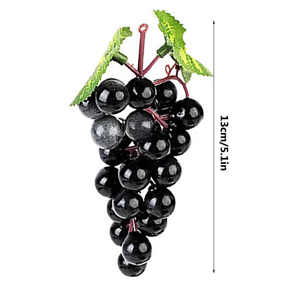 18Pcs/Bunch Fake Grapes Bunches Ornament Realistic Simulated Fake Fruit Decorations For Wedding Party Supplies