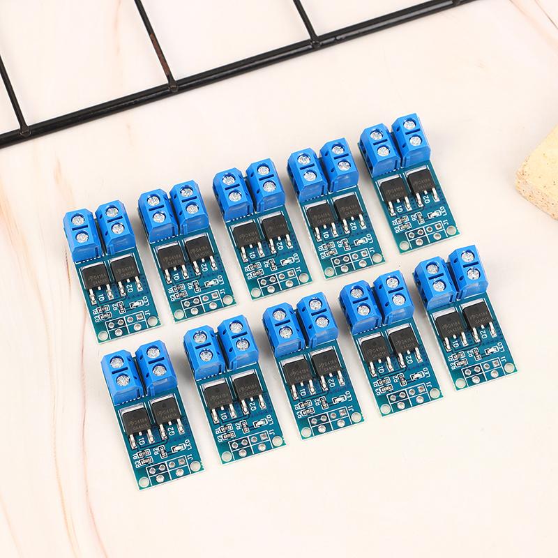 

10 шт. 15A 400 В Mosfet Тригерний перемикач Модуль драйвера Постійний струм 5В-36В Регулятор ШІМ Панель керування Плата керування двигуном
