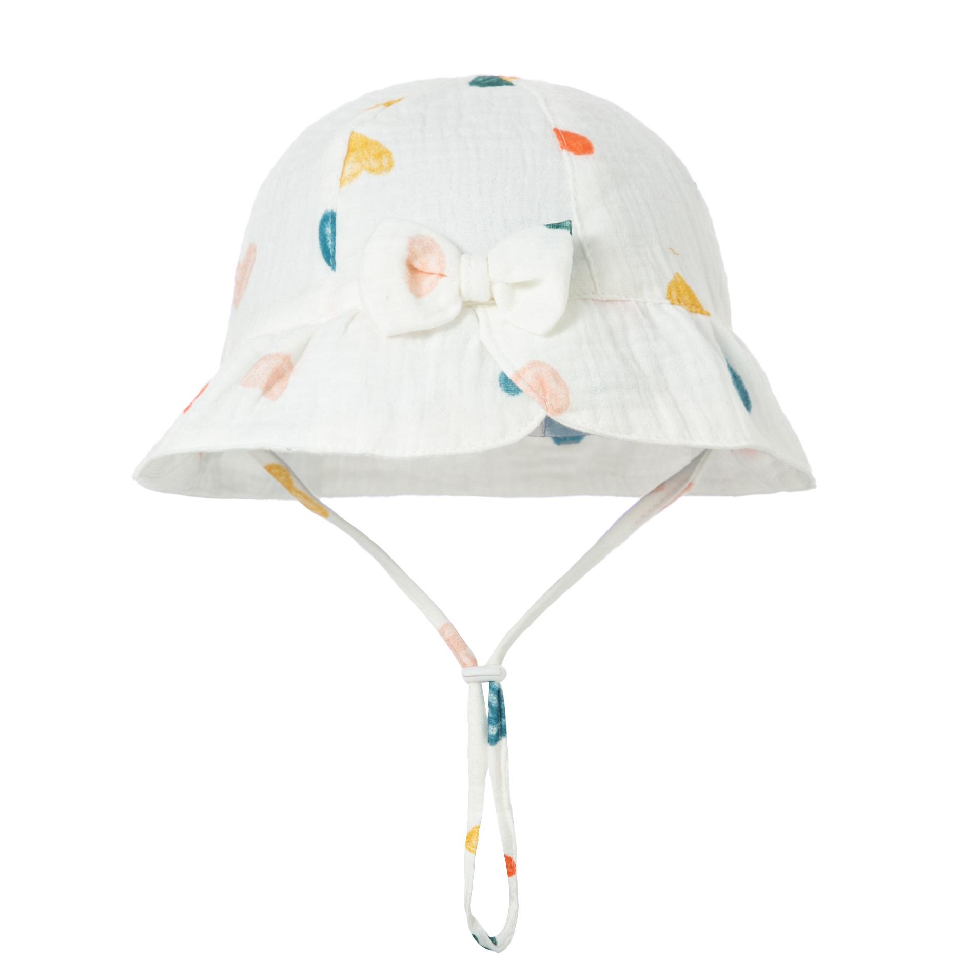 

Детская хлопковая панама с бантом, детская солнцезащитная кепка для улицы, панама с принтом для мальчиков и девочек, унисекс, пляжная рыболовная шляпа для детей от 3 до 12 месяцев