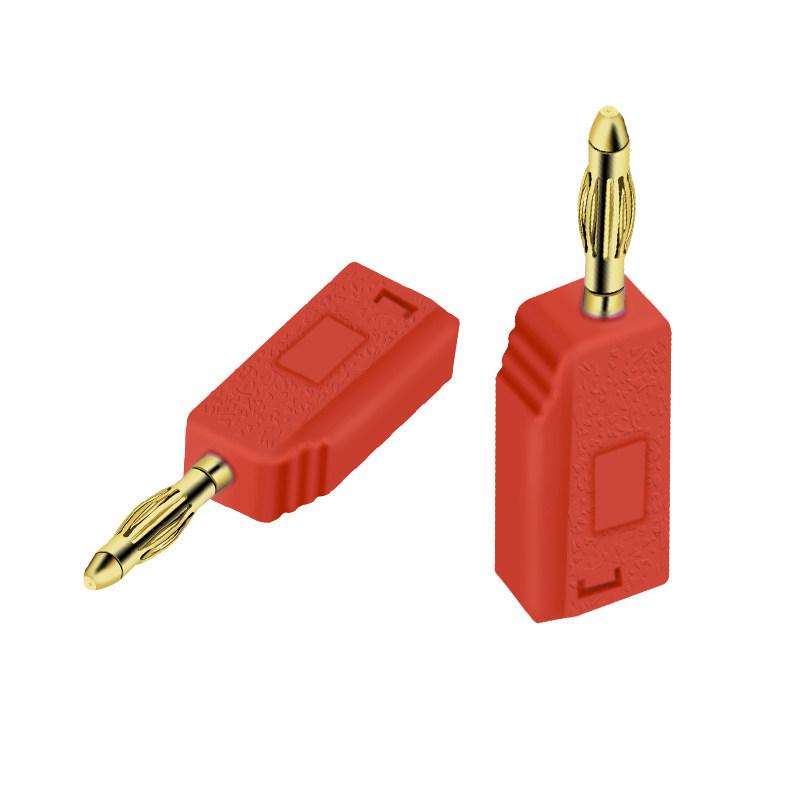 2mm Stackable Banana Plug for Industrial Instruments with Lantern Head & Solder Connection, 2mm Tail Jack