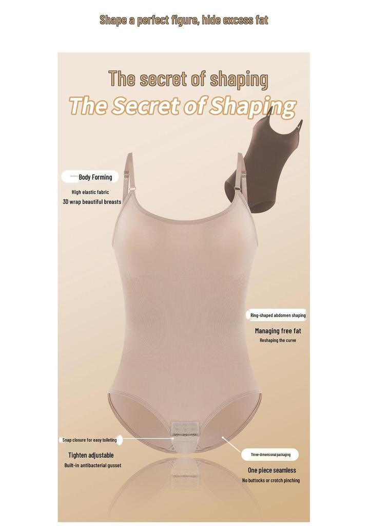 Women's Cross-Border Body Shaper: Abdomen Control, Open Crotch, Butt Lift, Camisole Corset