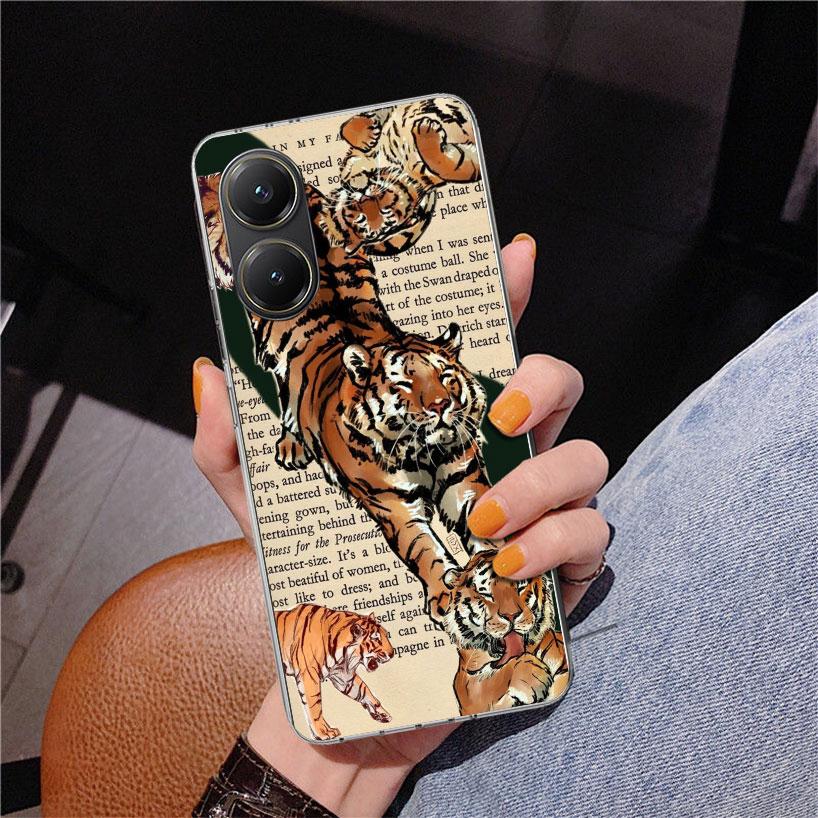 Superior Tiger Pattern Art Phone Case For Xiaomi Poco X7 X6 X5 Pro F7 Ultra Redmi 15C 15 13C 13 12C 12 10 10A 10C 9 9A 9C 9T Cov
