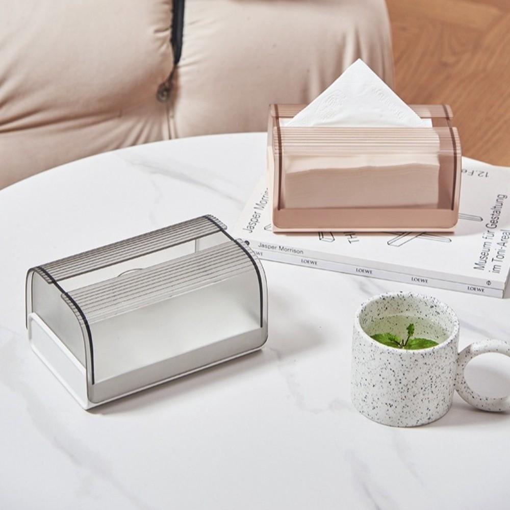 Plastic Napkin Paper Box Light Luxury Tissue Holder Practical Spring Tissue Box  Coffee Table