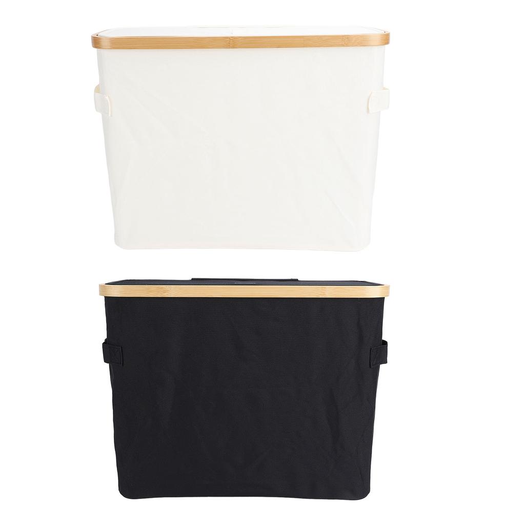 Toilet Paper Storage Basket Roll Paper Organizer Foldable Toilet Paper Holder with Lid for Bathroom