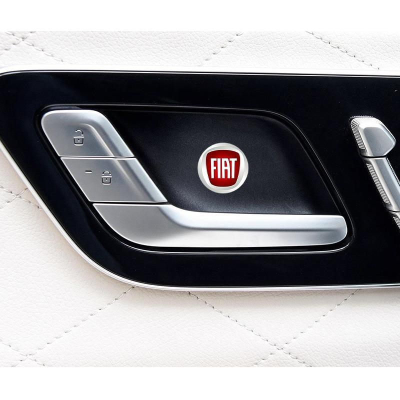 2/5/10 szt. Naklejka z logo samochodu Naklejki na konsolę środkową Akcesoria samochodowe do Fiat Abbas 124 125 500 Abarth Palio Punto Stlio Tipo Panda Doblo