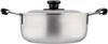 Pearl Metal Two Handed Pot 20cm with Pot Lid IH Compatible Stainless Steel Made In Japan Made In Japan Silver HB-1884