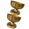 Elegant Iron Compote Bowl Vases Set of 2 Vintage Designs Accessory for Wedding Centerpieces And Home Decoration