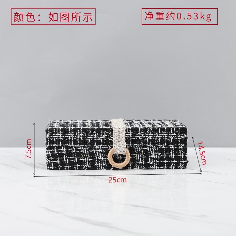 Felt Storage Box Rectangular Jewelry Box Circular Handle Desktop Storage Container Jewelry Organizer Desk Organizer