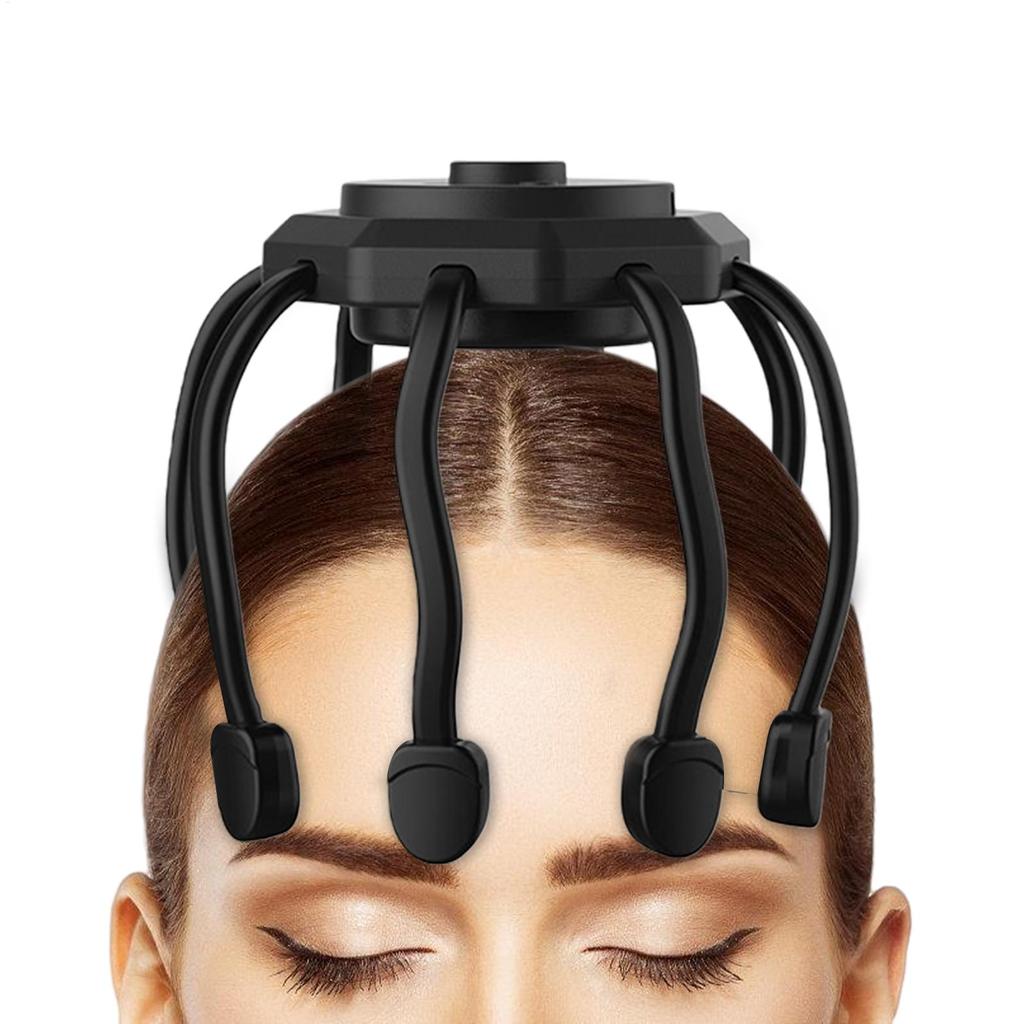 Electric Head Massager 3-Mode Relaxation Cordless Head Massaging Machine for Men Mother Girlfriend Elderly Living Room Bedroom